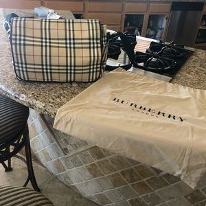 Burberry Flap-top Diaper Bag!